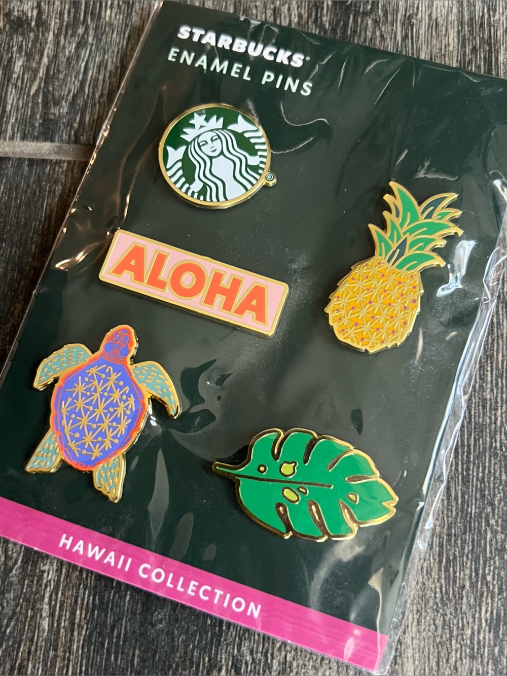 Starbucks Hawaii Enamel Pin Set
